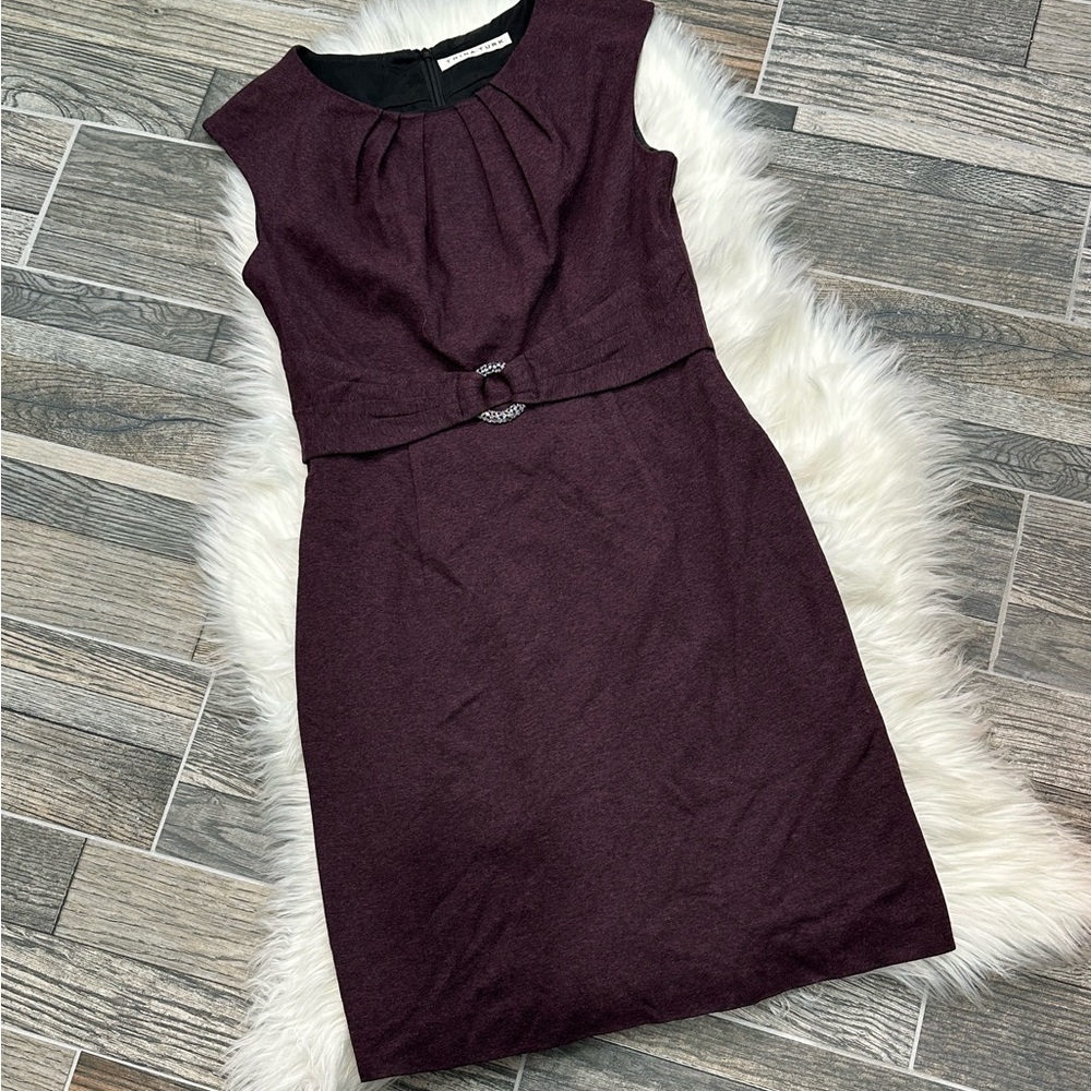Trina Turk Gray Sleeveless Sheath Dress